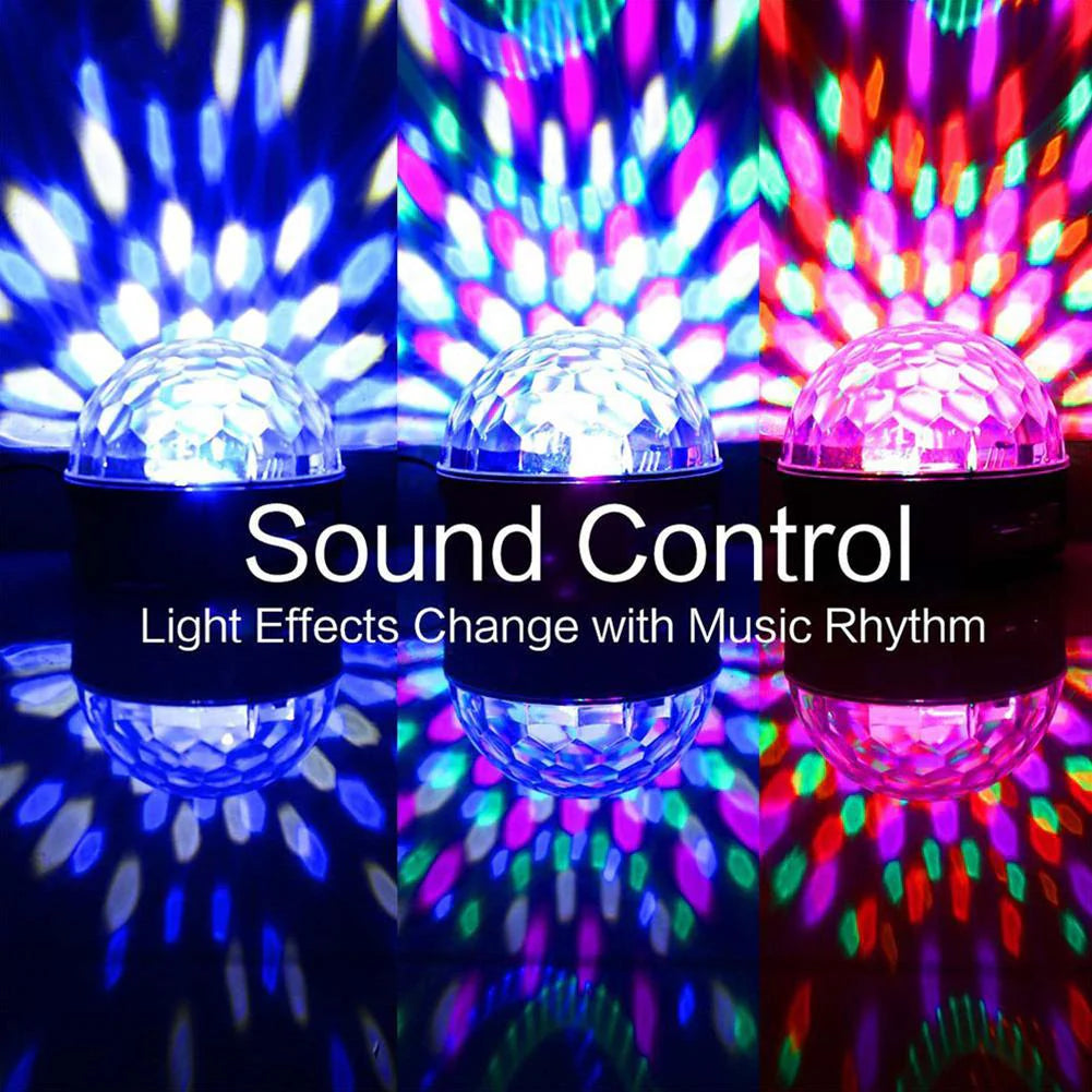 LED Crystal Magic Ball Light | Remote & Sound Activated Party Décor UAE